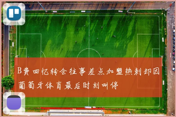 B费回忆转会往事差点加盟热刺却因葡萄牙体育最后时刻叫停